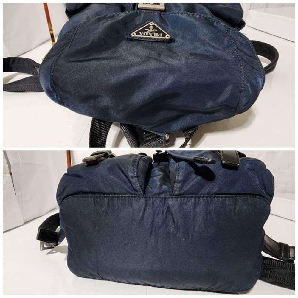 Authentic Prada Nylon Vela Medium Backpack Navy B… - image 6